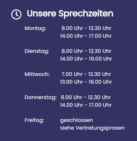 Sprechzeiten